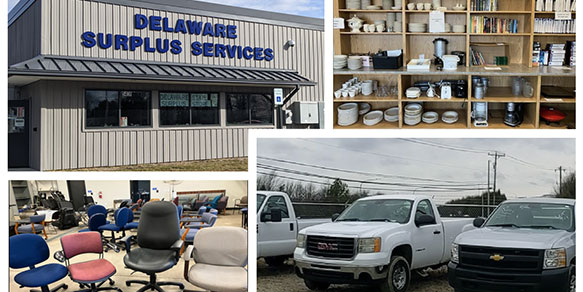 Delaware Surplus Services Surplus vehicles are just some of the items Surplus sells